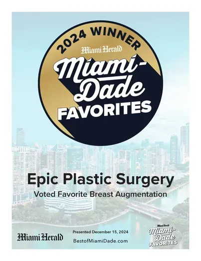 2024 Miami-Dade Favorites award for plastic surgery